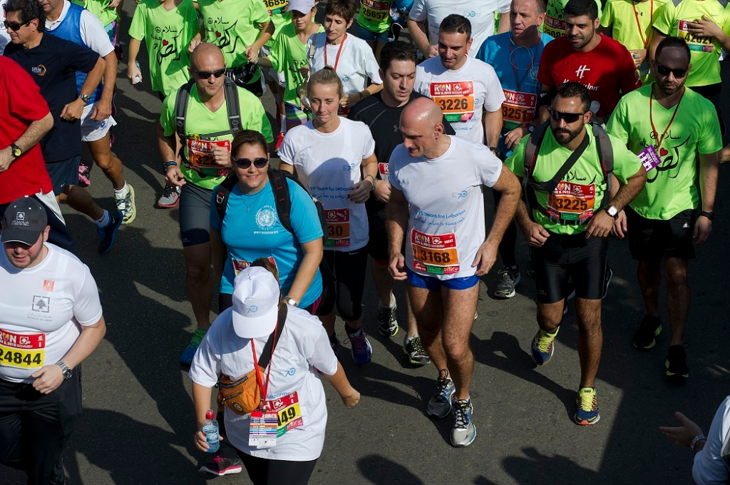 Il gen. Portolano alla Beirut Marathon 