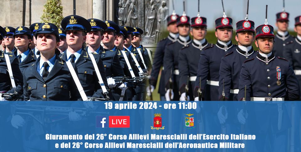 Domani a Viterbo giurano gli allievi Marescialli dell’Esercito Italiano e dell’Aeronautica Militare (in diretta streaming)